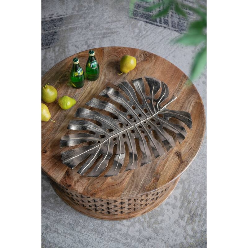 Modern Monstera Leaf Metal Wall Decor Home Decorative Plate with Bright Gold for Living Room Entrance Wall