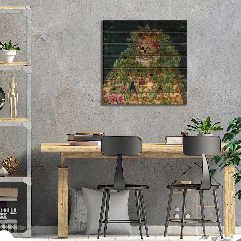 End Is Beginning Print On Wood by Holly Wood - Multi-Color