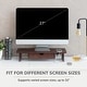 preview thumbnail 22 of 35, Jani Wood Monitor Stand Riser Desk - Ergonomic Design Stand, Desktop Organizer Table for Home, Office Workspace, Gaming Desk