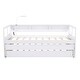 preview thumbnail 3 of 18, Merax Twin XL Wood Daybed with 2 Trundles, 3 Storage Cubbies, 1 Light for Free and USB Charging Design