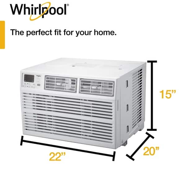 Whirlpool 12,000 BTU 115V Window-Mounted Air Conditioner with Remote Control