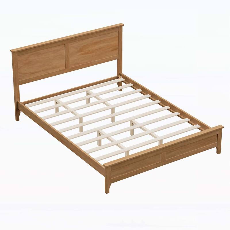 Sturdy Wood Platform Bed with Advanced Support System for Optimal Sleep Experience