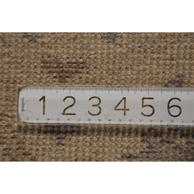 Earth Tone Oushak Indian Area Rug Handmade Wool Carpet - 6'0" x 9'1"