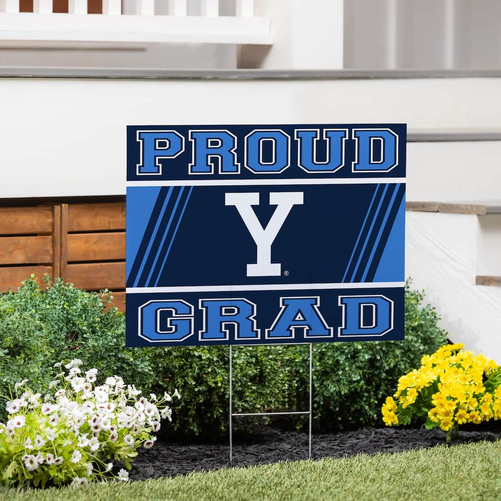 Yale University 24" x 18" Graduation Coroplast Outdoor Yard Sign