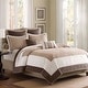 preview thumbnail 7 of 13, Madison Park Danville Beige 7 Piece Quilt Set with Euro Shams and Throw Pillows