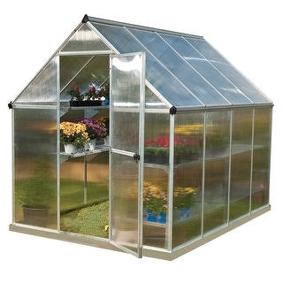 Palram - Canopia Outdoor Mythos 6' x 4' Greenhouse - Silver