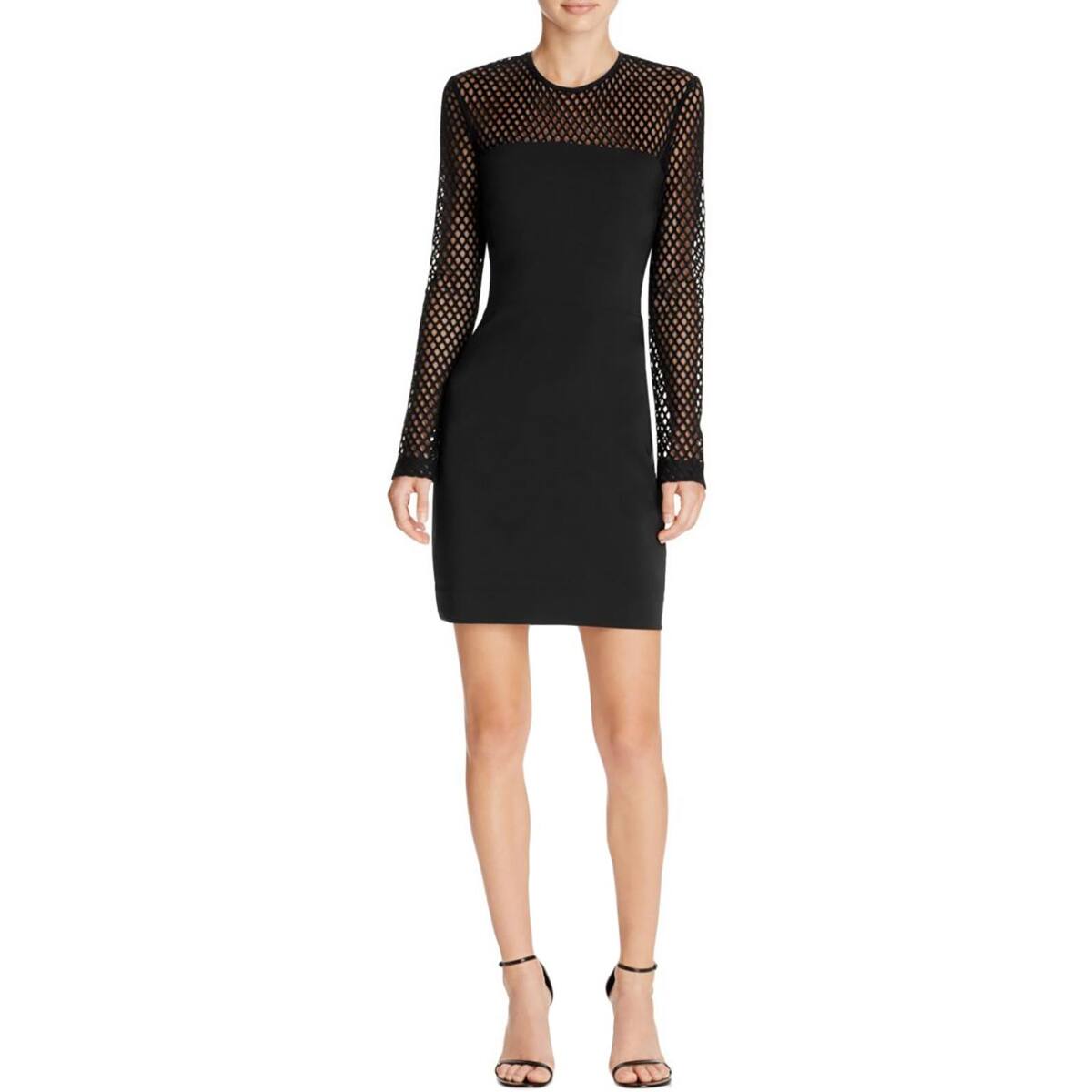 nicole miller long black dress