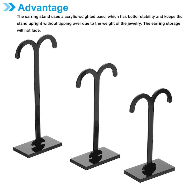 Earring Display Stand,6pcs Acrylic Earring Holder Earring Stands