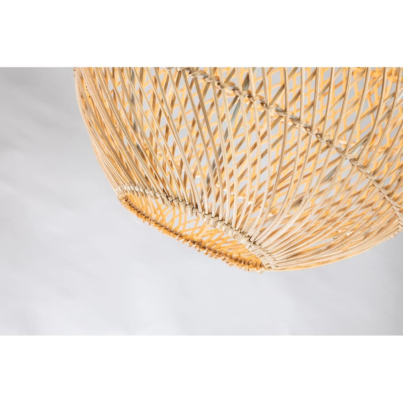 Handmade Rattan Hanging Pendant Light
