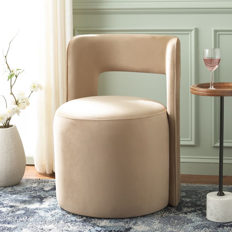 SAFAVIEH Jojo Upholstered Accent Chair, Fully Assembled - 23"W x 22"D x 30"H