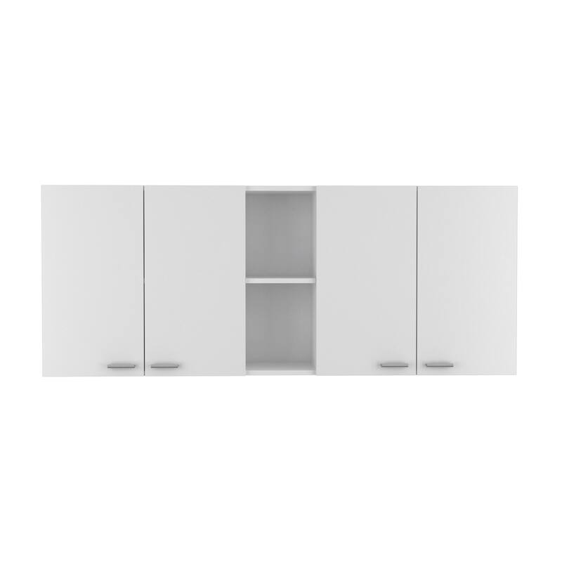 Wall Cabinet Ontario, Double Door, White Finish,High quality and durable