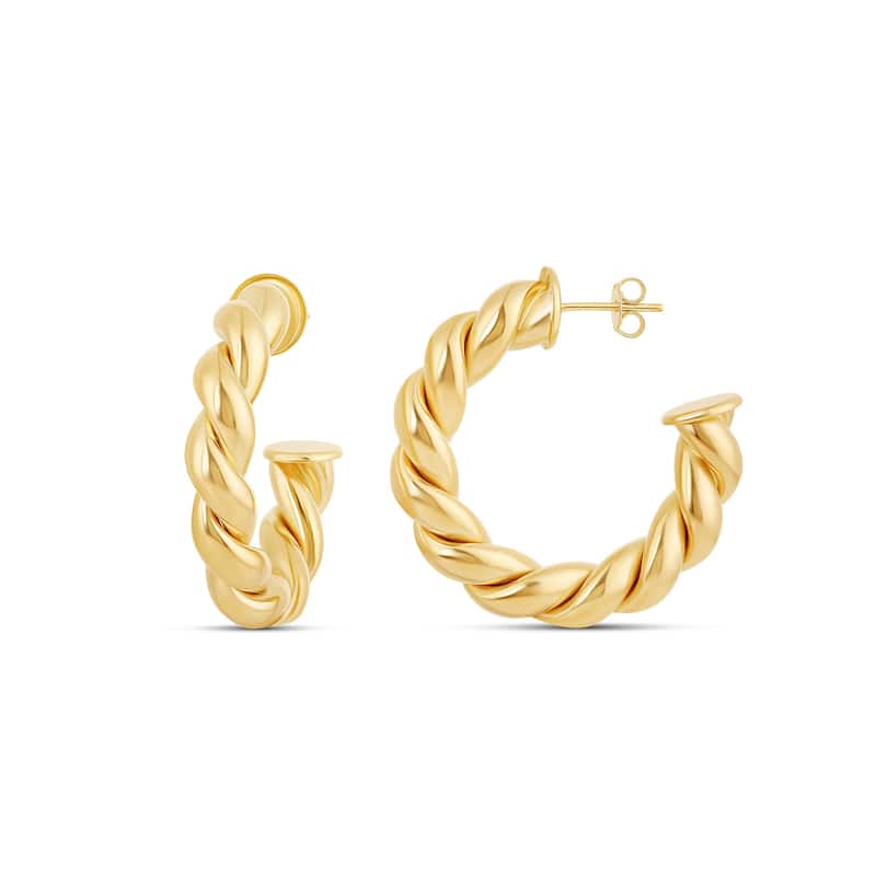 SHYMI Twist Hoop Earrings - Gold
