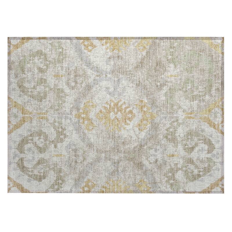 Machine Washable Indoor/ Outdoor Global Empire Chantille Rug