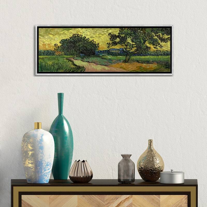iCanvas "Landscape at Twilight" by Vincent van Gogh Framed