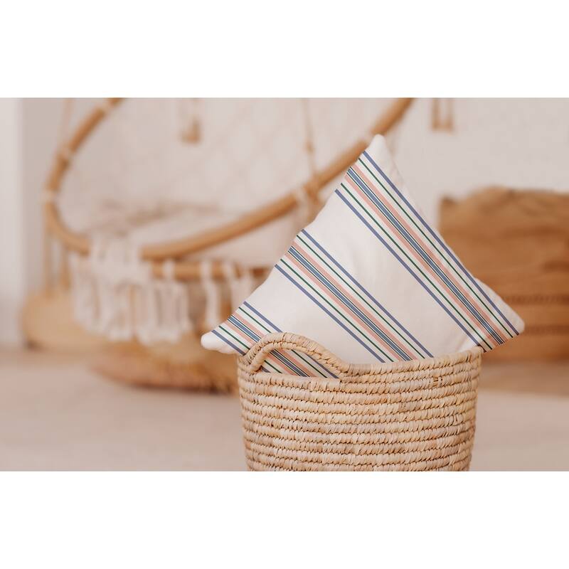 Smart Stripes Indoor/Outdoor Throw Pillow