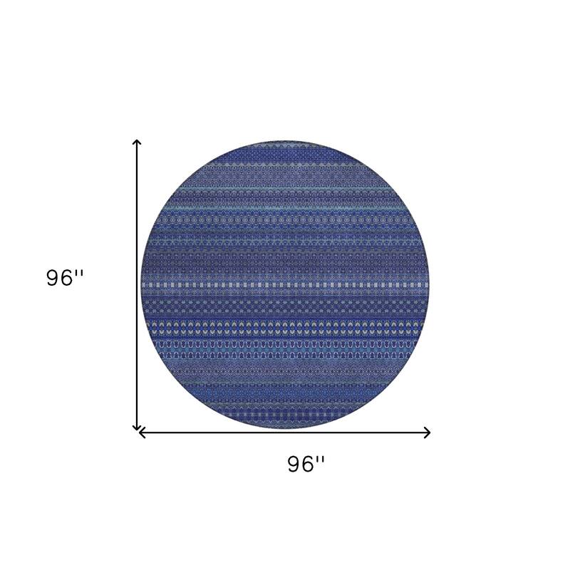Rana Stripe Weather Resistant Blended Style Runner Outdoor Rug