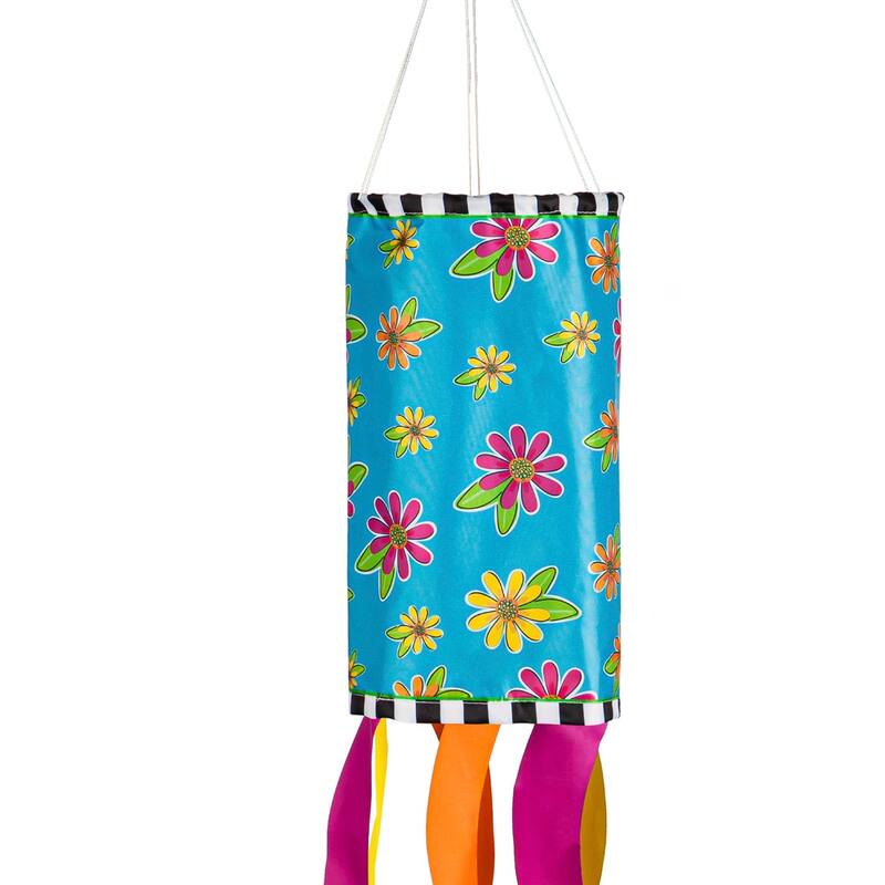38 in. Floral Blessings Sublimated Windsock
