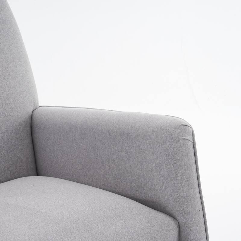 Modern Nursery Rocking Chair With Adjustable Footrest