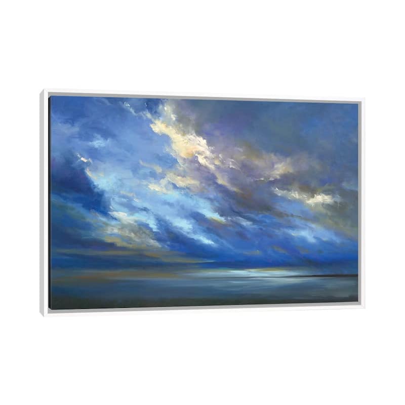 iCanvas "Coastal Sky II" by Sheila Finch Framed Canvas Print - White - 18x26
