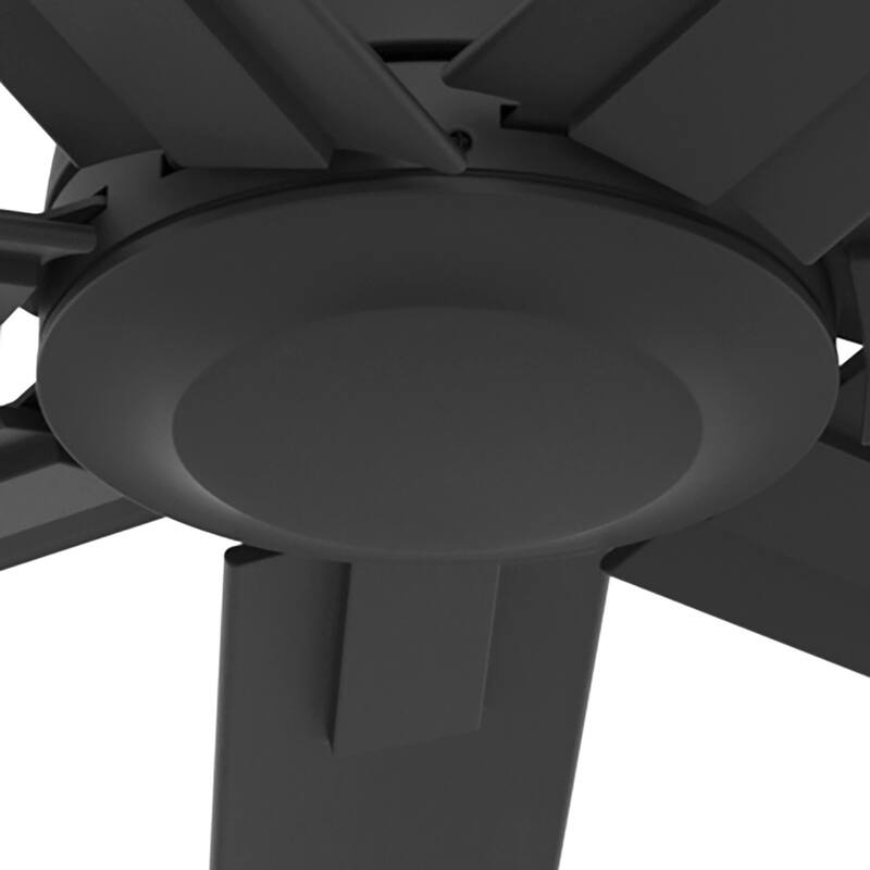 Hunter 72" Downtown Windmill Outdoor Ceiling Fan & Wall Control - Damp Rated - Industrial, Modern - ENERGY STAR!