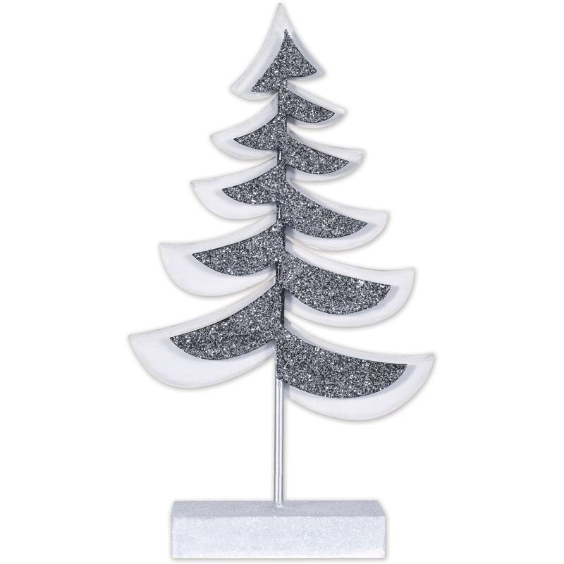 Silver Christmas Tree 10" -Set of 2