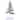 Silver Christmas Tree 10" -Set of 2