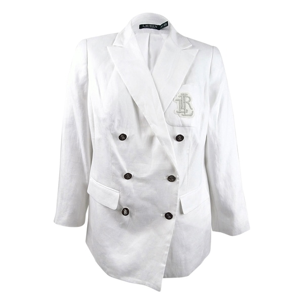 women's plus size white jacket