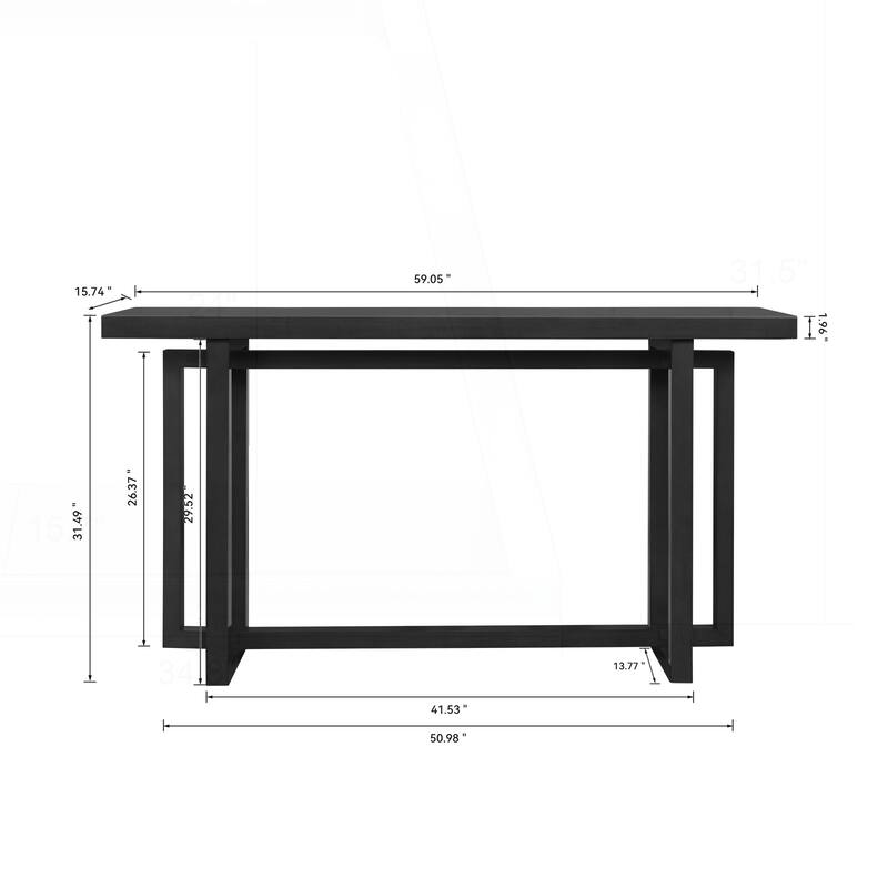 Versatile Space-Saving Console Table for Various Settings
