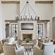 preview thumbnail 38 of 52, Acroma 16 Light 47In Modern Farmhouse Wagon Wheel Chandelier-UL - N/A