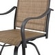preview thumbnail 13 of 20, Patio Festival 3-Piece Outdoor Metal Bar Height Swivel Bistro Set