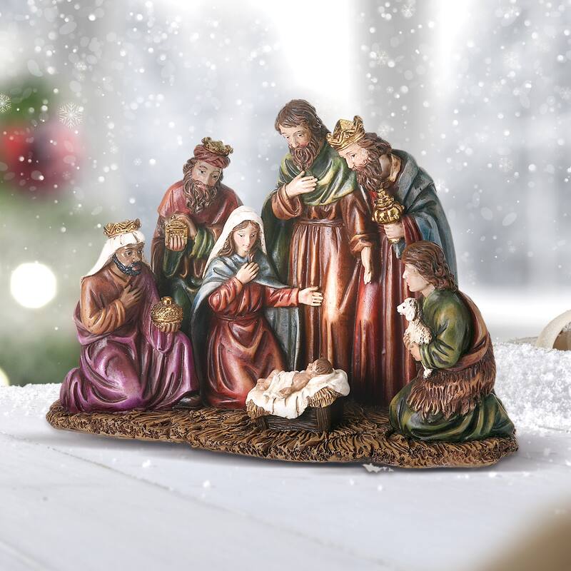 Resin Nativity Piece 9"