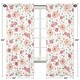 preview thumbnail 5 of 3, Sweet Jojo Designs Peach and Green Watercolor Floral Collection 84-inch Window Treatment Curtain Panel Pair