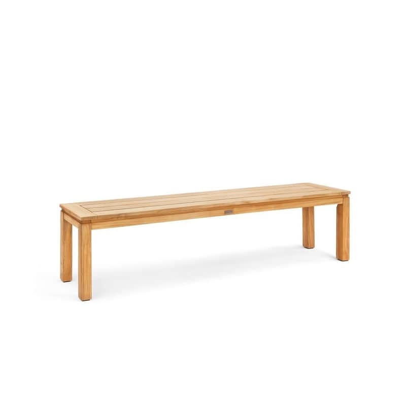 Winston All-Natural Teak Outdoor Dining Bench
