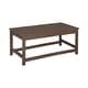 preview thumbnail 23 of 54, Laguna 36-inch Poly Eco-Friendly All Weather Coffee Table Dark Brown