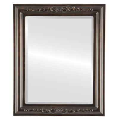 Florence Framed Rectangle Mirror in Rubbed Bronze - Antique Bronze