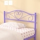 preview thumbnail 31 of 32, VECELO Twin Size Metal Bed Frame Set of 2 Victorian Style Kids Beds with Heart Pattern Headboard No Box Spring Needed