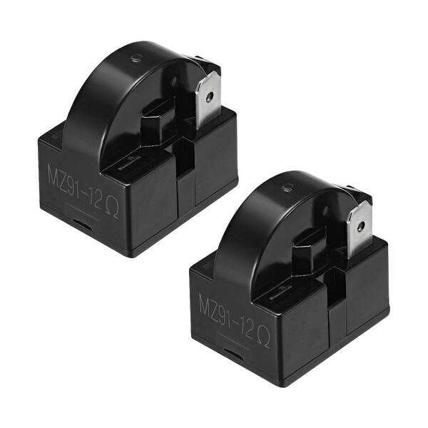 Shop 2 Pcs 12 Ohm 1 Pin Refrigerator Ptc Starter Relay Black 12 Ohm 1 Pin 2 Pcs Overstock 27577102