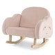 preview thumbnail 11 of 11, Honeyjoy Toddler Rocking Chair Children's Upholstered Velvet Rocker - See Details