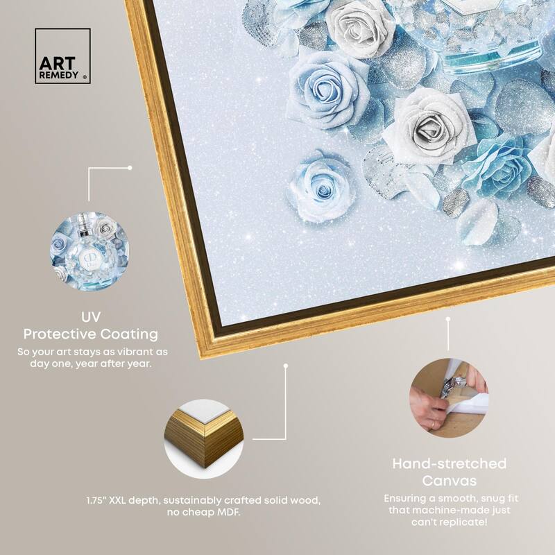 Sparkling Floral Perfume II Canvas by Art Remedy