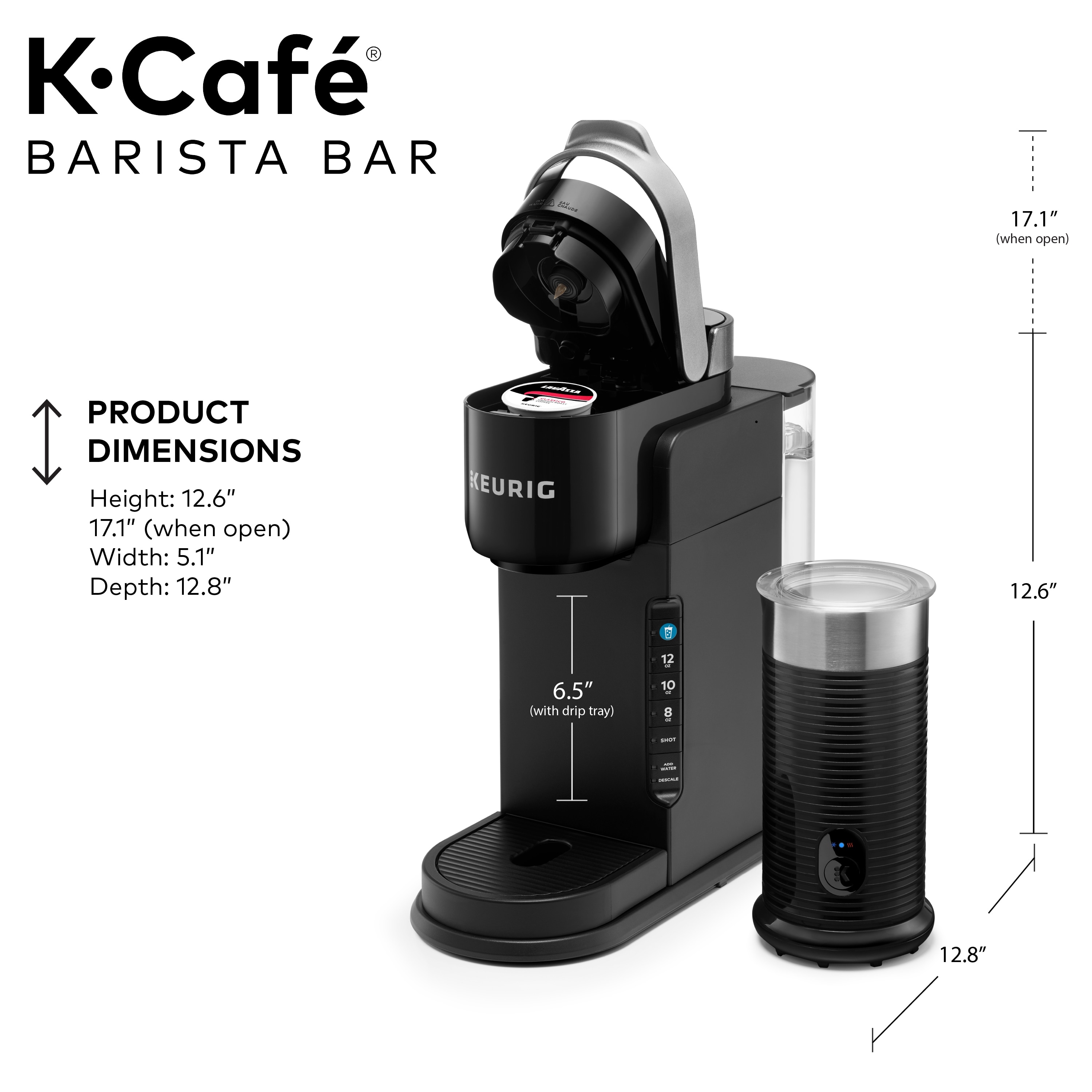 Keurig K Caf Barista Bar Single Serve Coffee Maker and Frother
