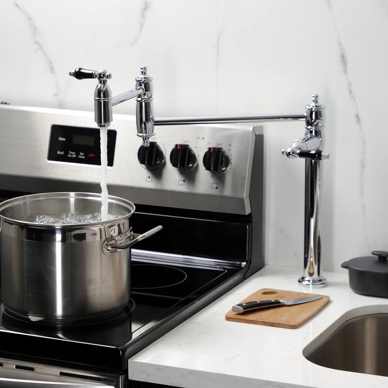 Kingston Brass Duchess Two-Handle 1-Hole Deck Mount Pot Filler Faucet
