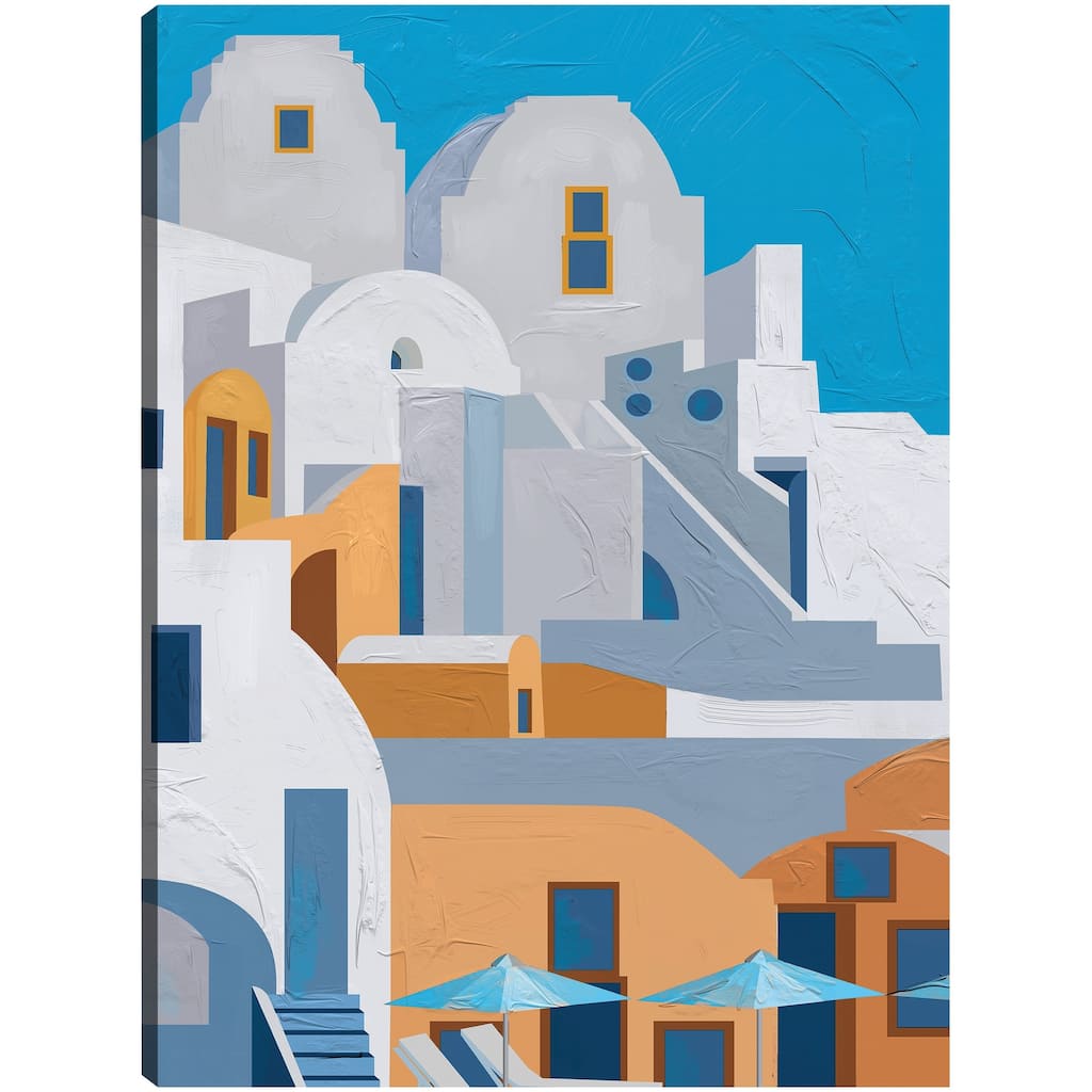 Santorini I By Aviva Miles Canvas Art Print