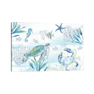 iCanvas "Great Blue Sea I" by Cynthia Coulter Canvas Print