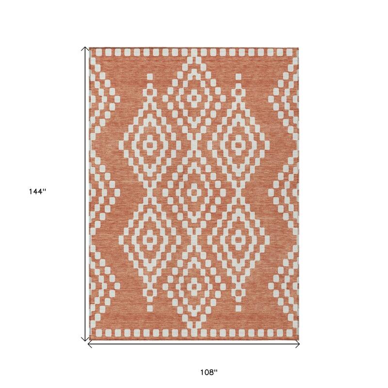 HomeRoots Geometric Transitional Rectangle Outdoor Rug