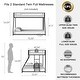 preview thumbnail 2 of 5, Twin Full Bunk Bed Metal w/Mesh Guard Rail for Kids&Adult,Low Profile