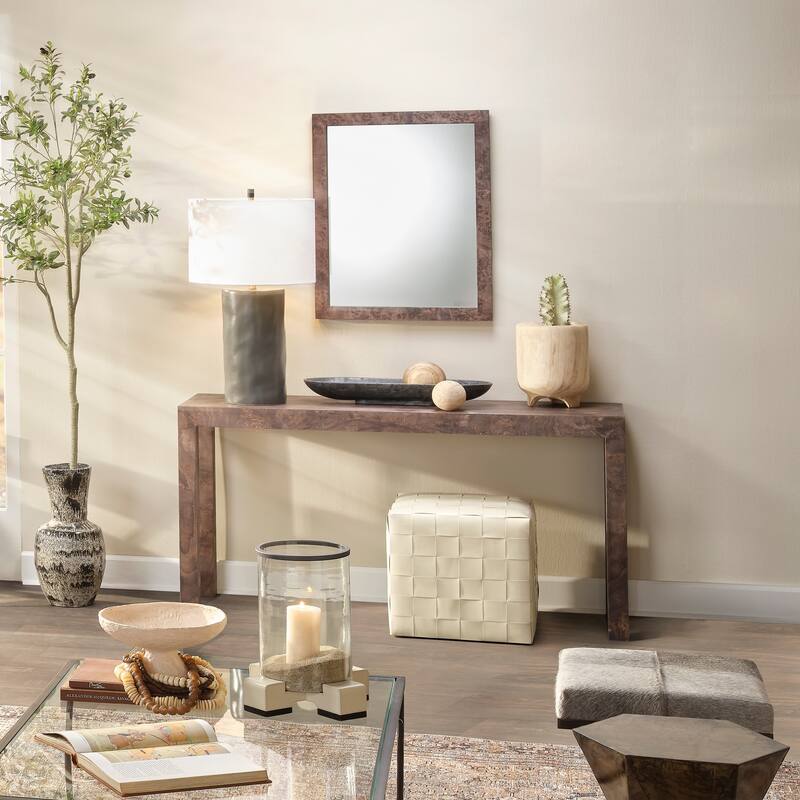 Alden Decor Delia Burlwood Console Table
