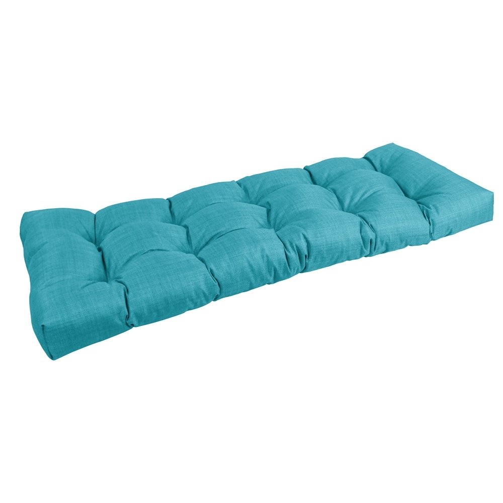 Tufted Indoor/Outdoor Bench Cushion (Multiple widths from 46 to 60 inch)