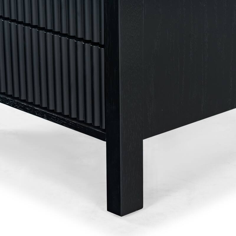 SAFAVIEH Couture Shelbie 2-Drawer Reeded Nightstand, Fully Assembled