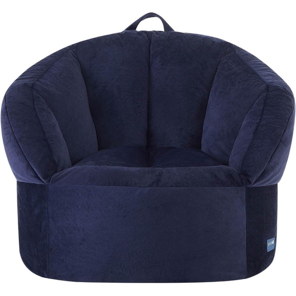 slide 2 of 28, Heritage Kids Pod Curved Back Kids Bean Bag Chair Blue