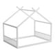 preview thumbnail 4 of 14, Kids' House Bed Frame with Wooden Fence by Harper & Bright Designs